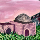 Kever Rochel in Purple, Acrylic on Canvas