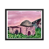 Kever Rochel in Purple Framed Print