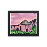 Kever Rochel in Purple Framed Print