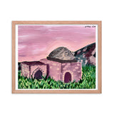 Kever Rochel in Purple Framed Print
