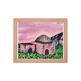 Kever Rochel in Purple Framed Print