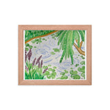 Boston Willows Framed Print