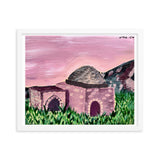 Kever Rochel in Purple Framed Print