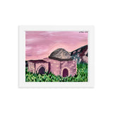 Kever Rochel in Purple Framed Print